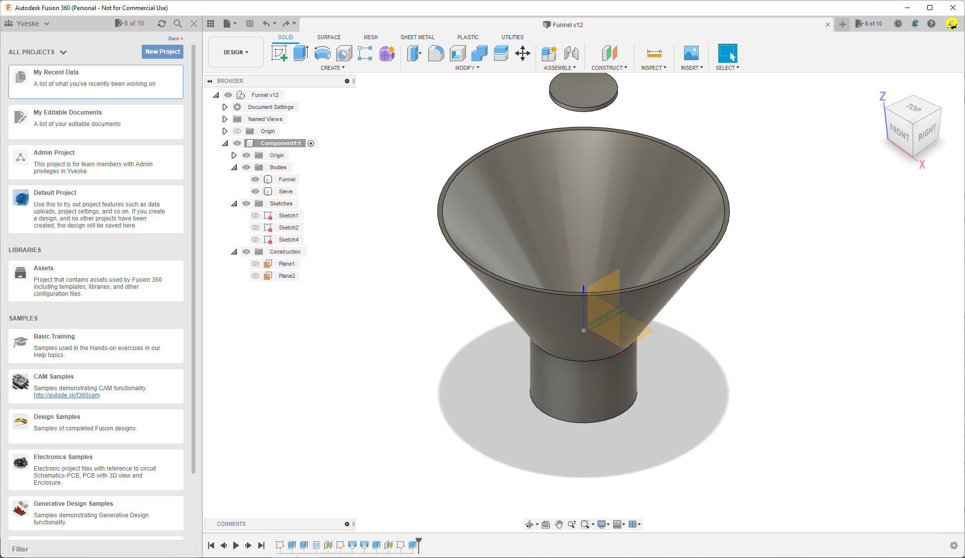 Funnel with threads and replaceable filters — miniatura 5