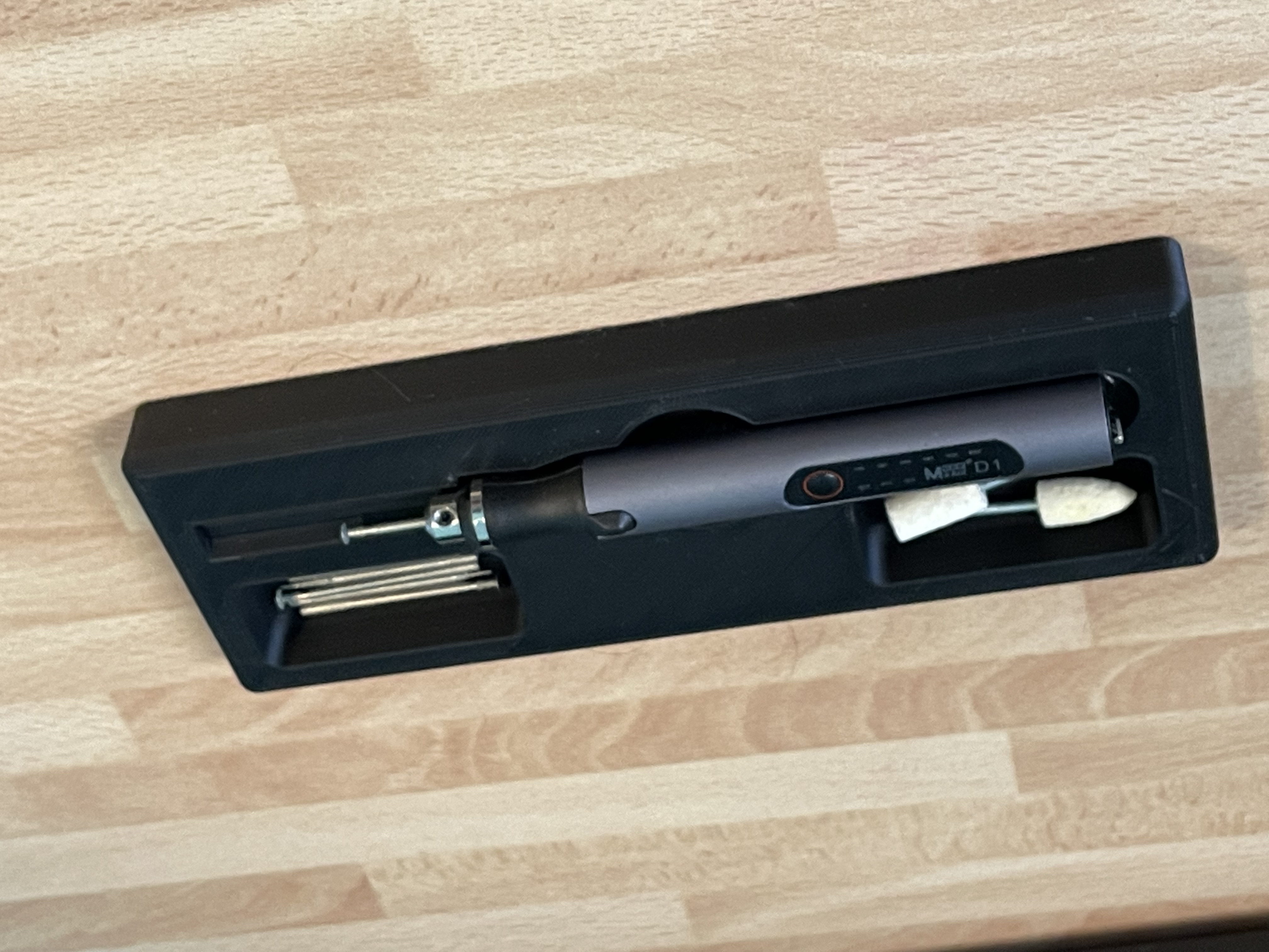 Storage for the "MaAnt D1" Mini Drill