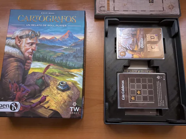 Cartographers (Cartógrafos) game organizer