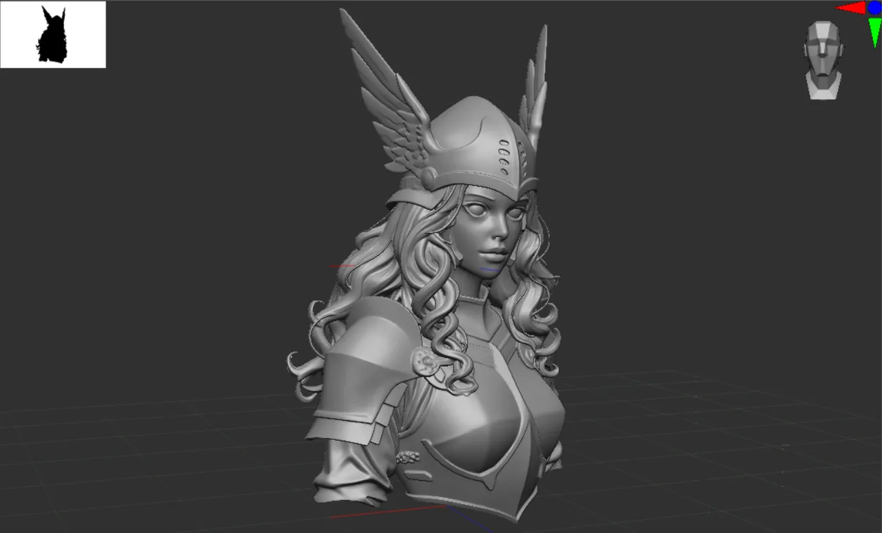 VALKYRIE - BUST by Merxuv | Download free STL model | Printables.com