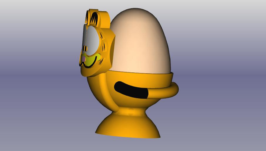 Miniatura 8 do modelo 3D Katze Eierbecher