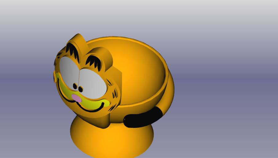 Miniatura 7 do modelo 3D Katze Eierbecher