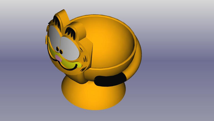 Miniatura 9 do modelo 3D Katze Eierbecher