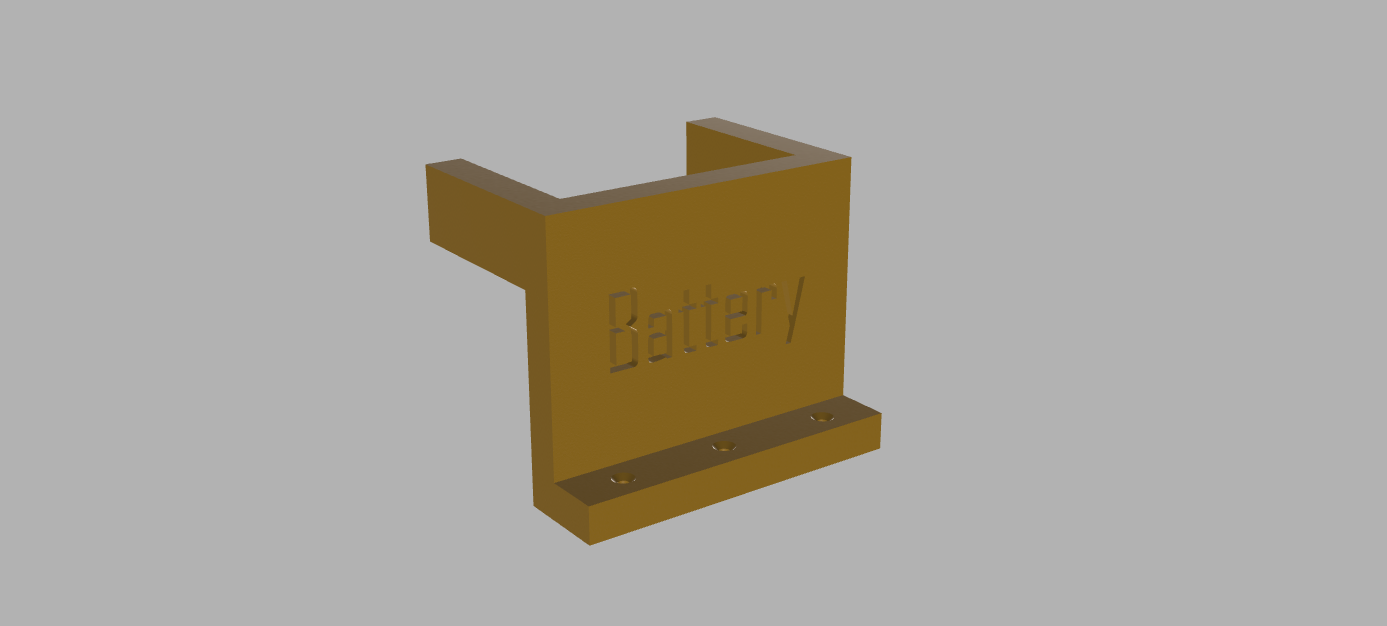 6v Battery Holder for wooden surfaces