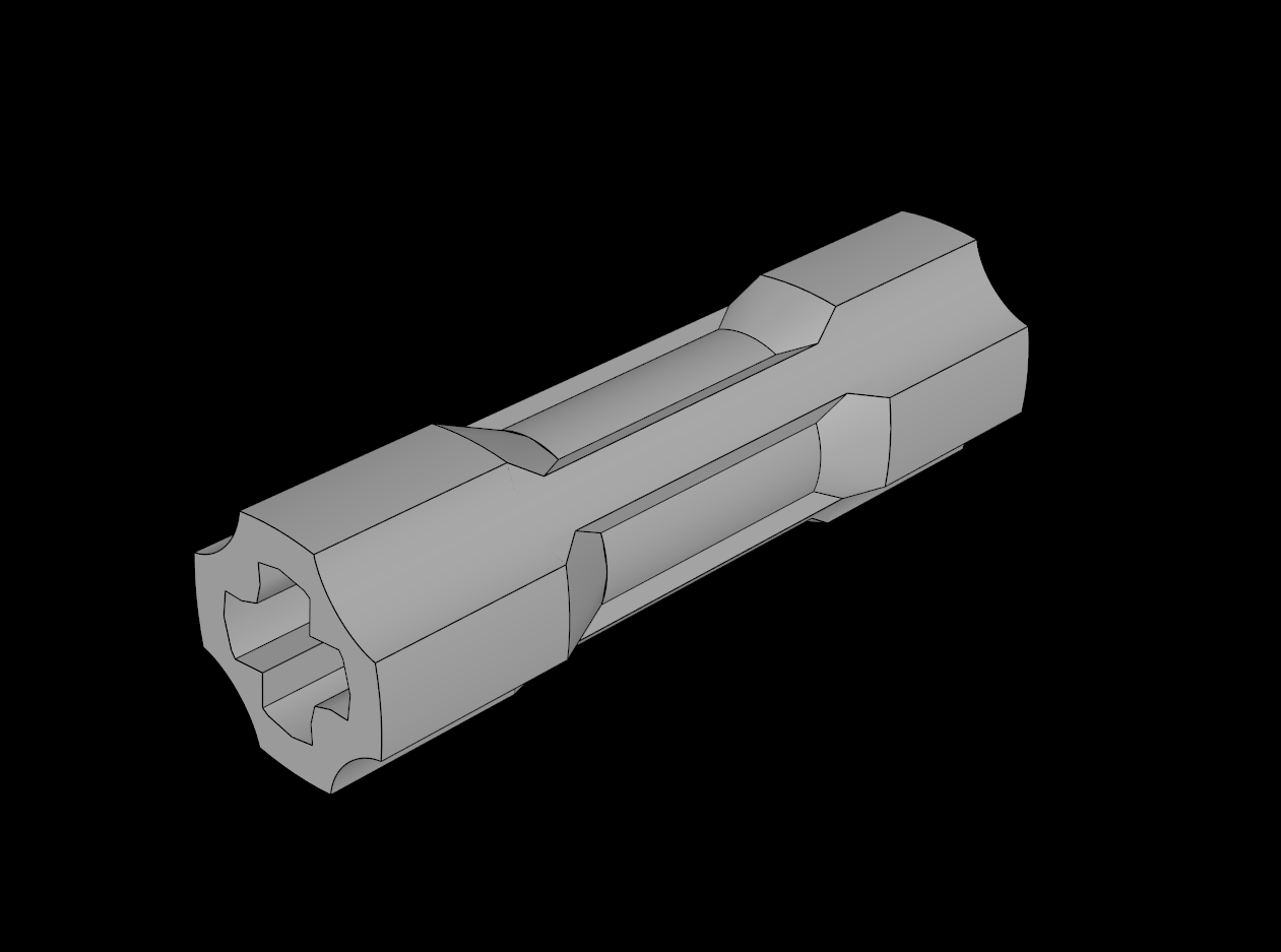 Lego Compatible (26287.dat) Technic Axle Joiner  3L