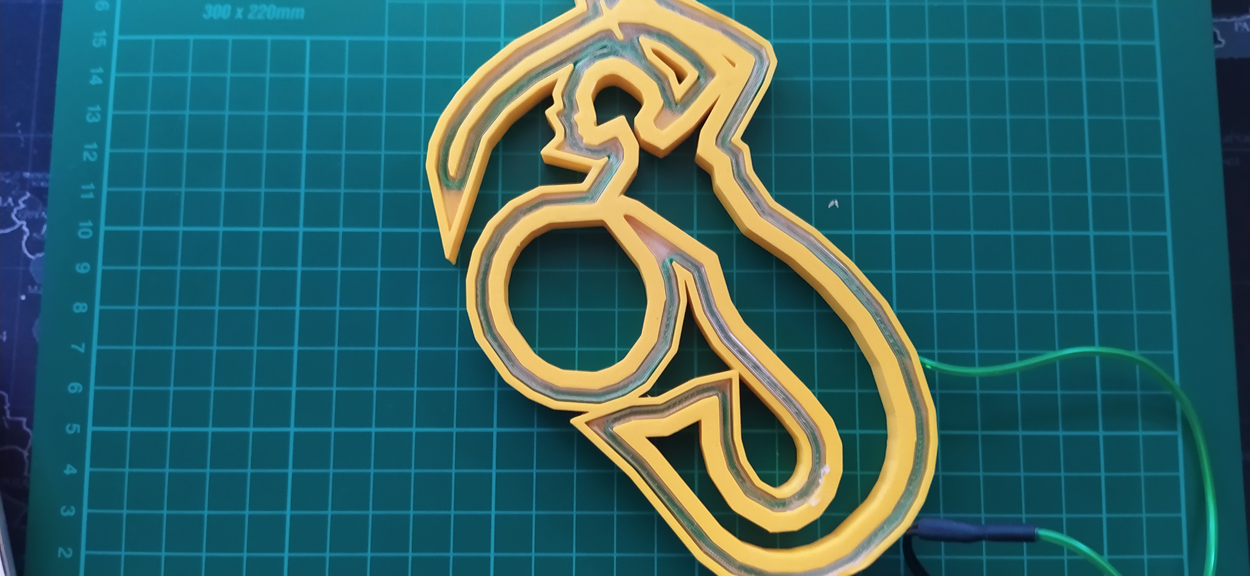 Neon Warsaw mermaid