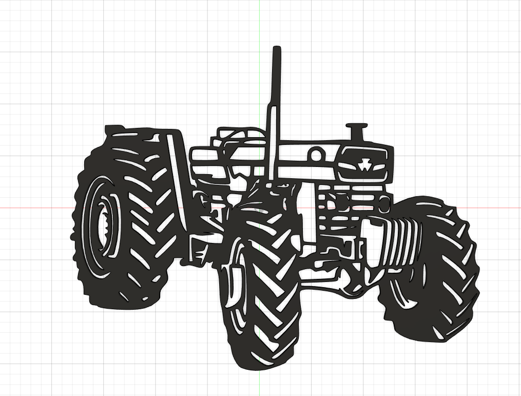 Décoration murale tracteur Massey Fergusson