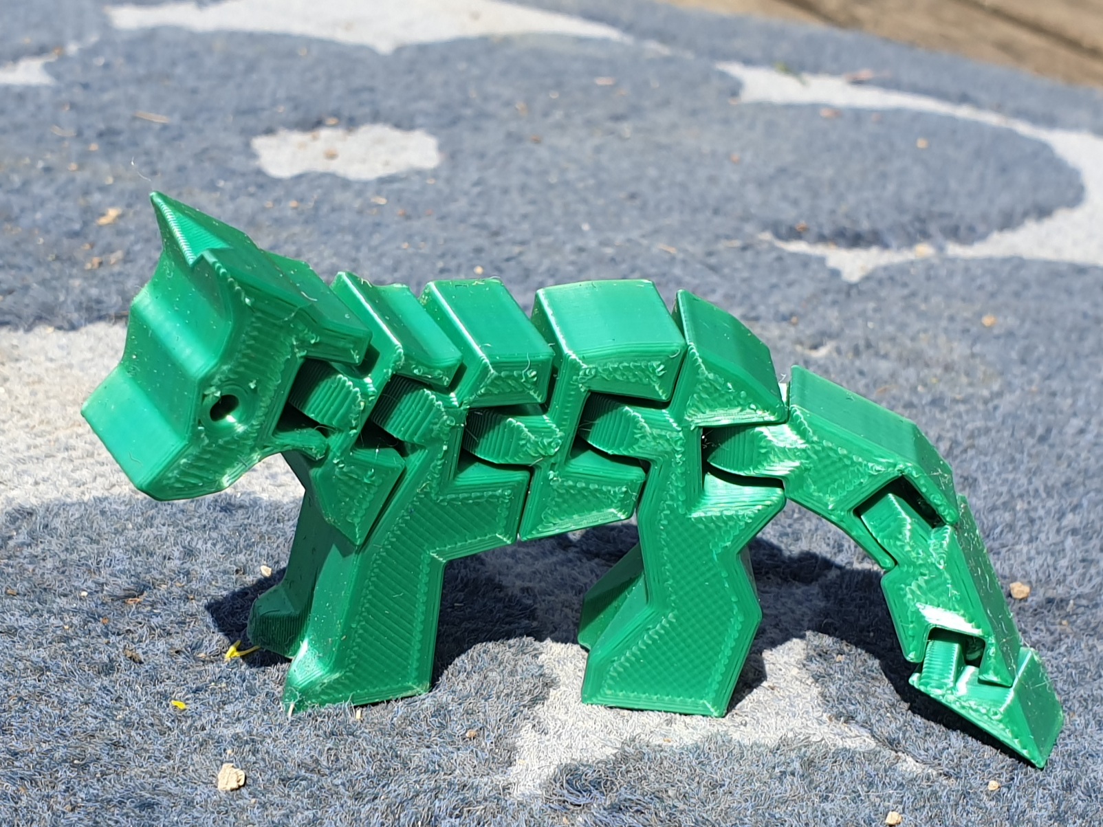 Articulated Dog flexi Wolfhound bigger head