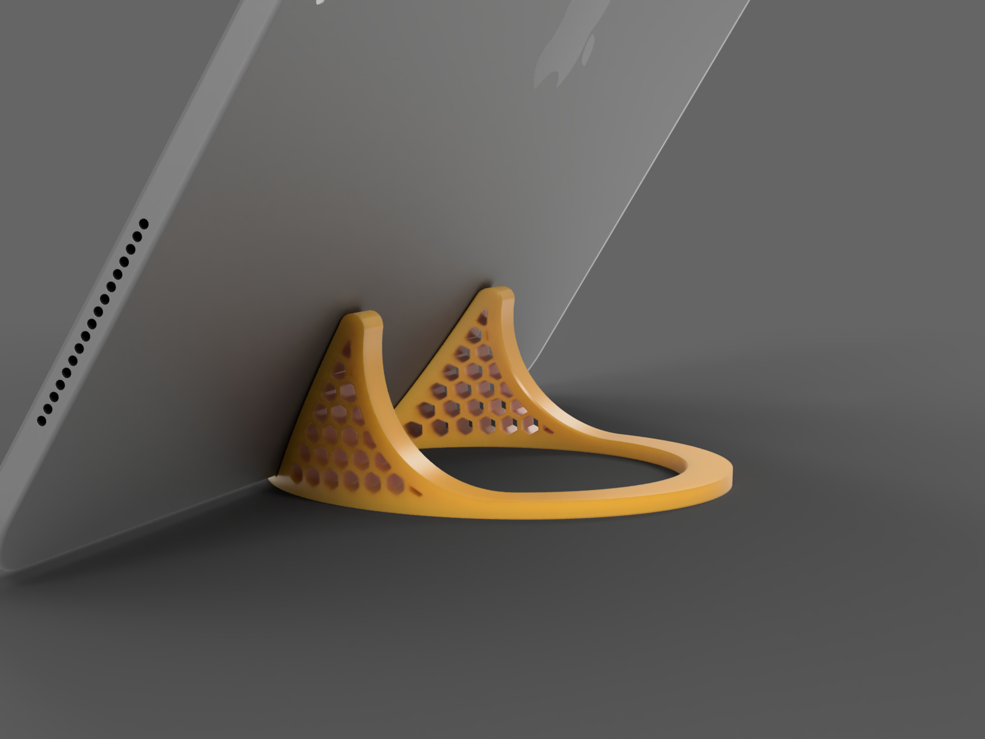Miniatura 9 do modelo 3D IPad Stand (honeycomb version)