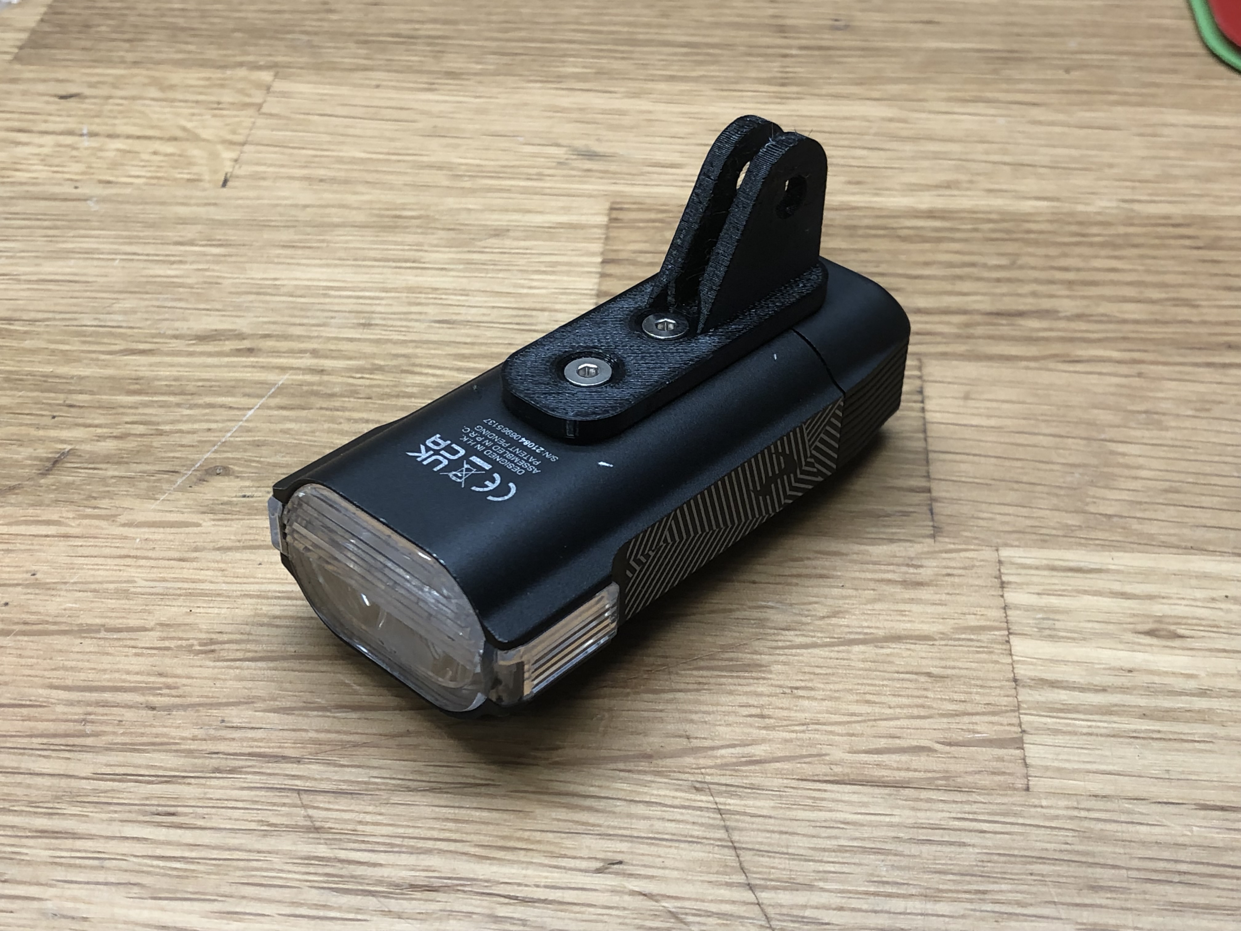 GoPro adapter for Moon Rigel Pro bicycle flashlight