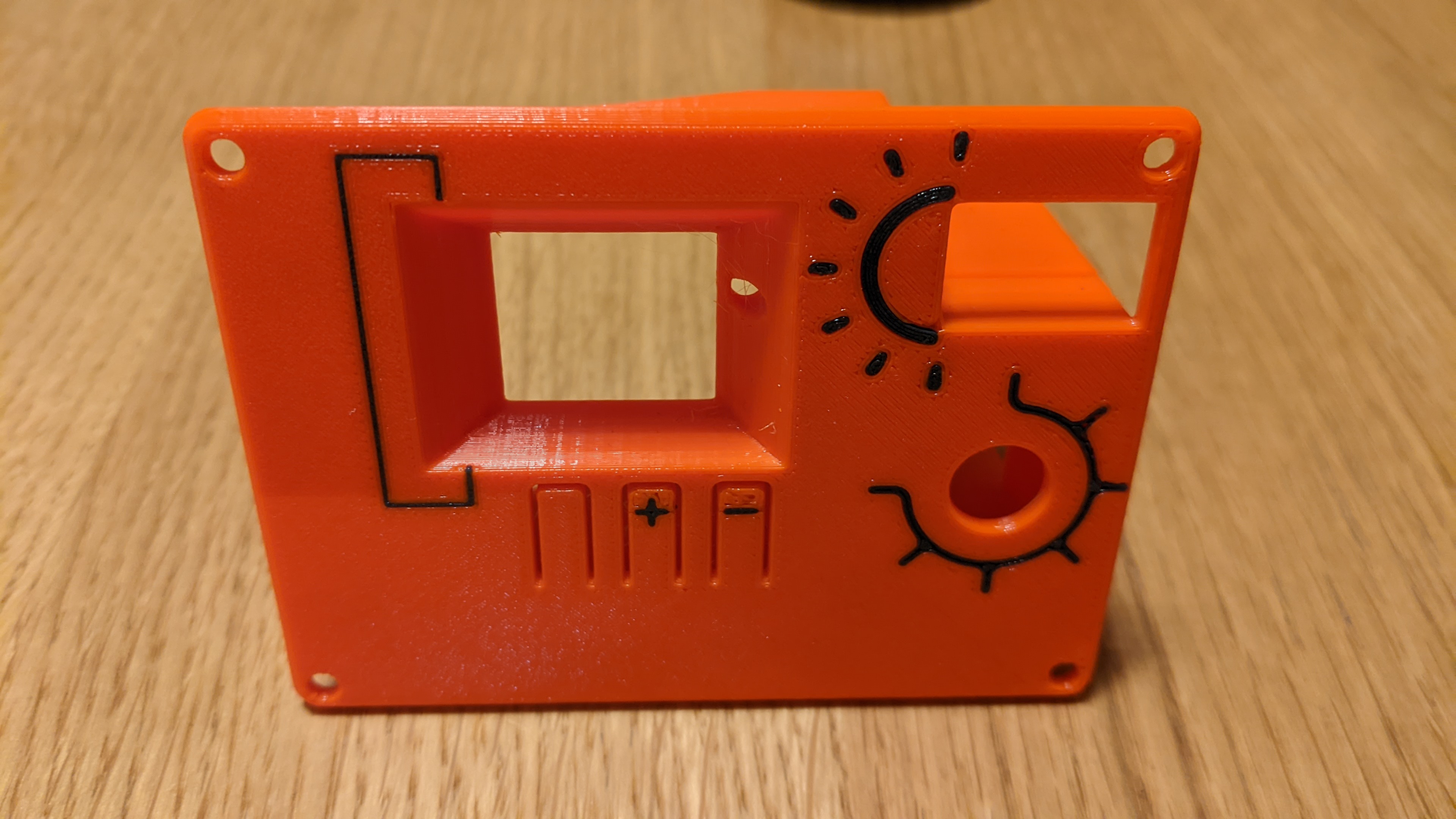 Right Side Temp Controlpanel for Prusa Printerbox - 2 color