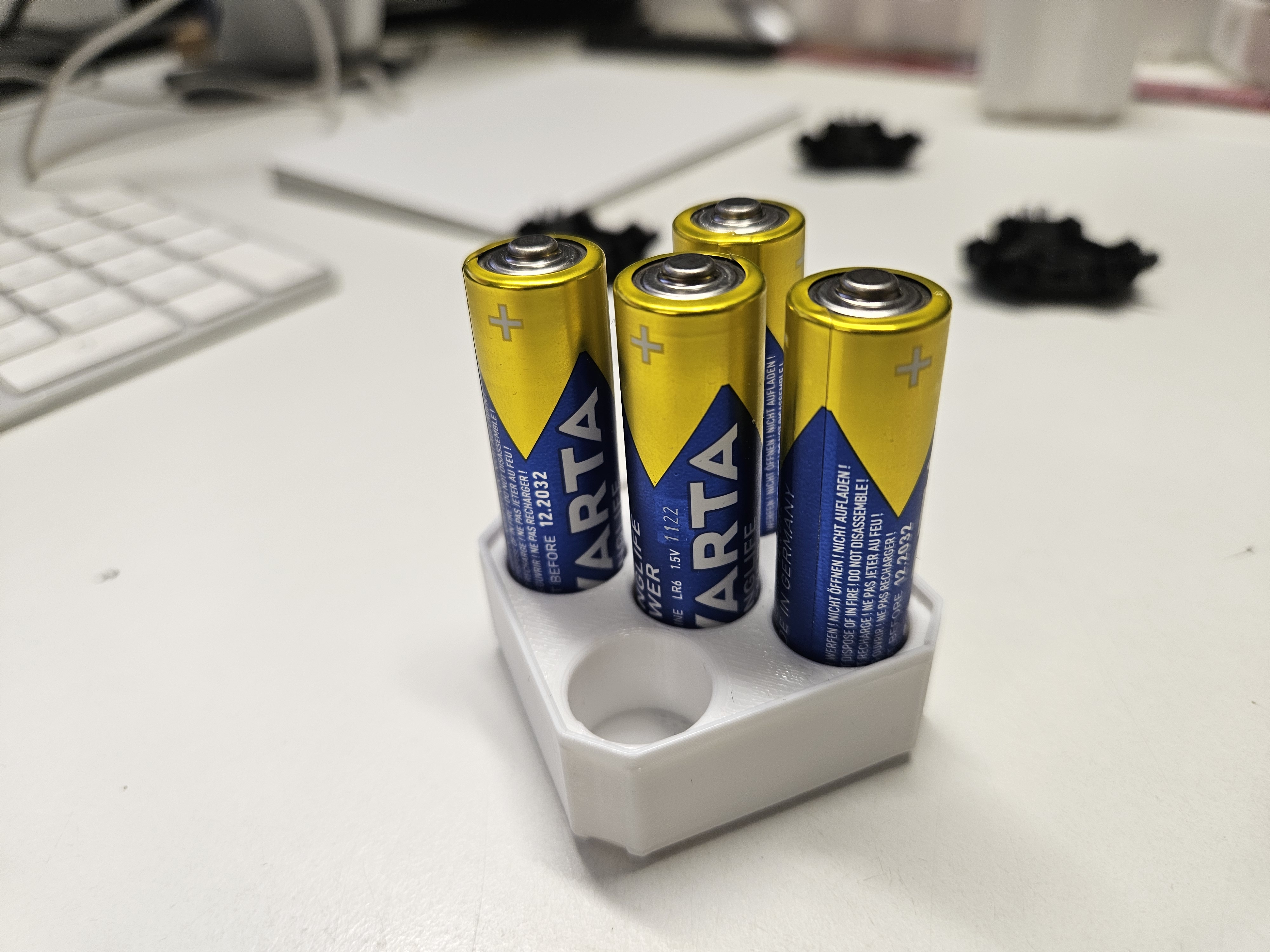 AA Batteries Holder - 1x1x0.5 MU - Multibin Insert