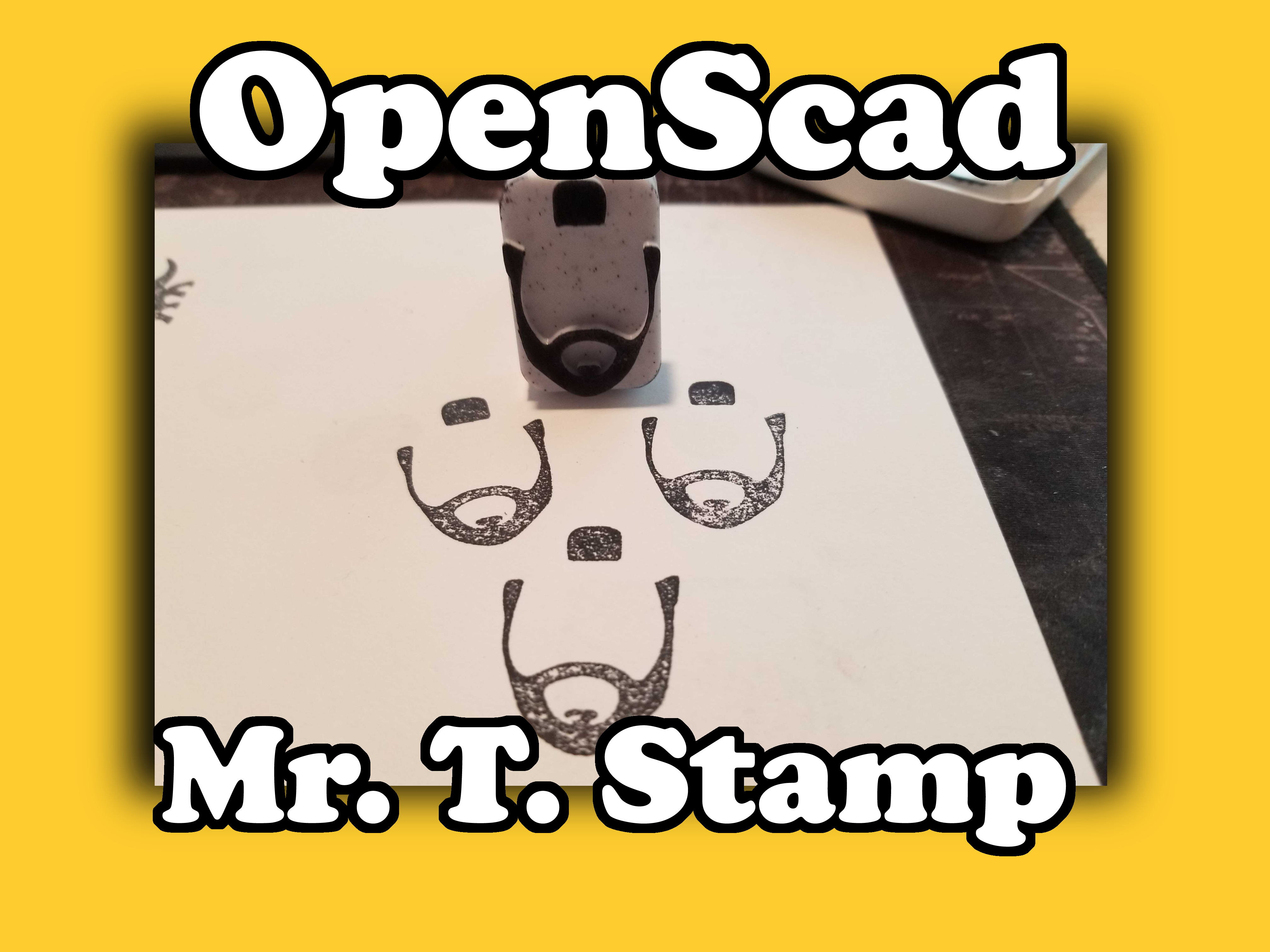 Mr. T. Stamp by iqless Download free STL model