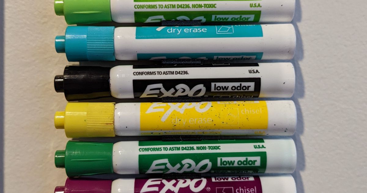 Expo marker holder by Klikini Download free STL model