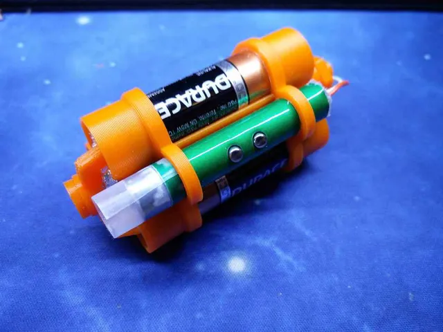 Laser AA Battery Mount