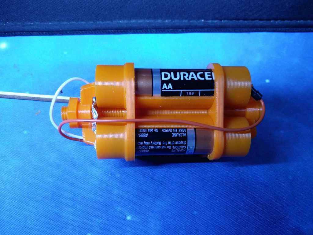 Miniatura 6 do modelo 3D Laser AA Battery Mount
