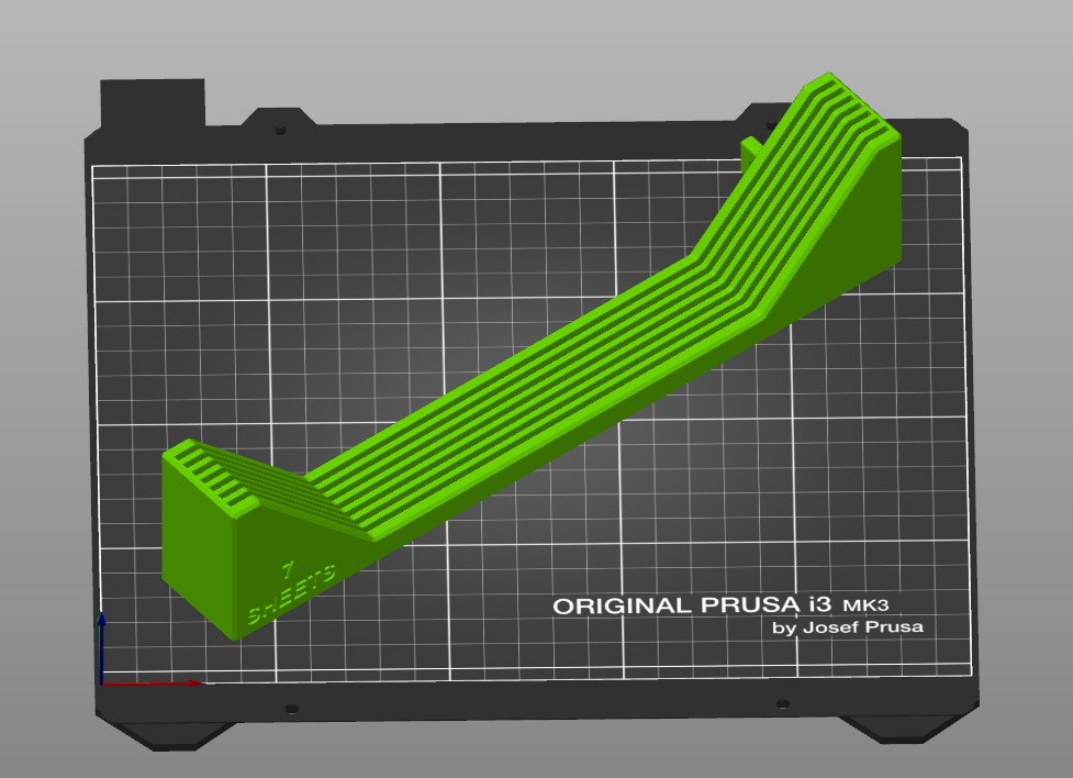 MK3 7 Steel Sheets Holder for Skadis