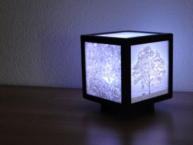 Wlan controlled lithophane cube