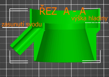 lapač dešťovky na svod průměr 100mm