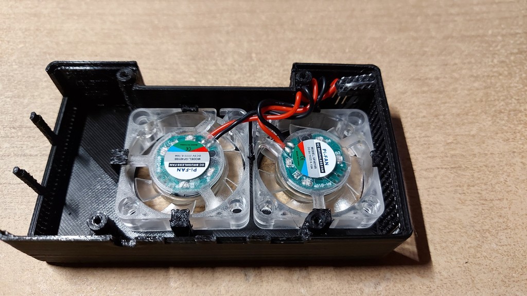 Raspberry Pi 4b Dual 40mm Fan Case von Spy | Kostenloses STL-Modell ...