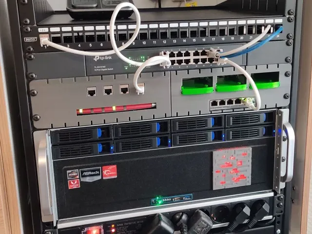 Fritzbox Router / PoE Switch / Raspberry 19" 2U Rack Mount