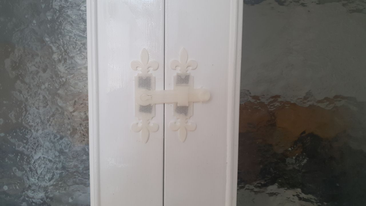 Miniatura 2 do modelo 3D Sliding Door Latch