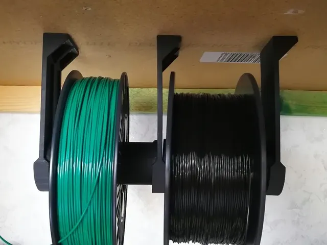 Upside down filament holder