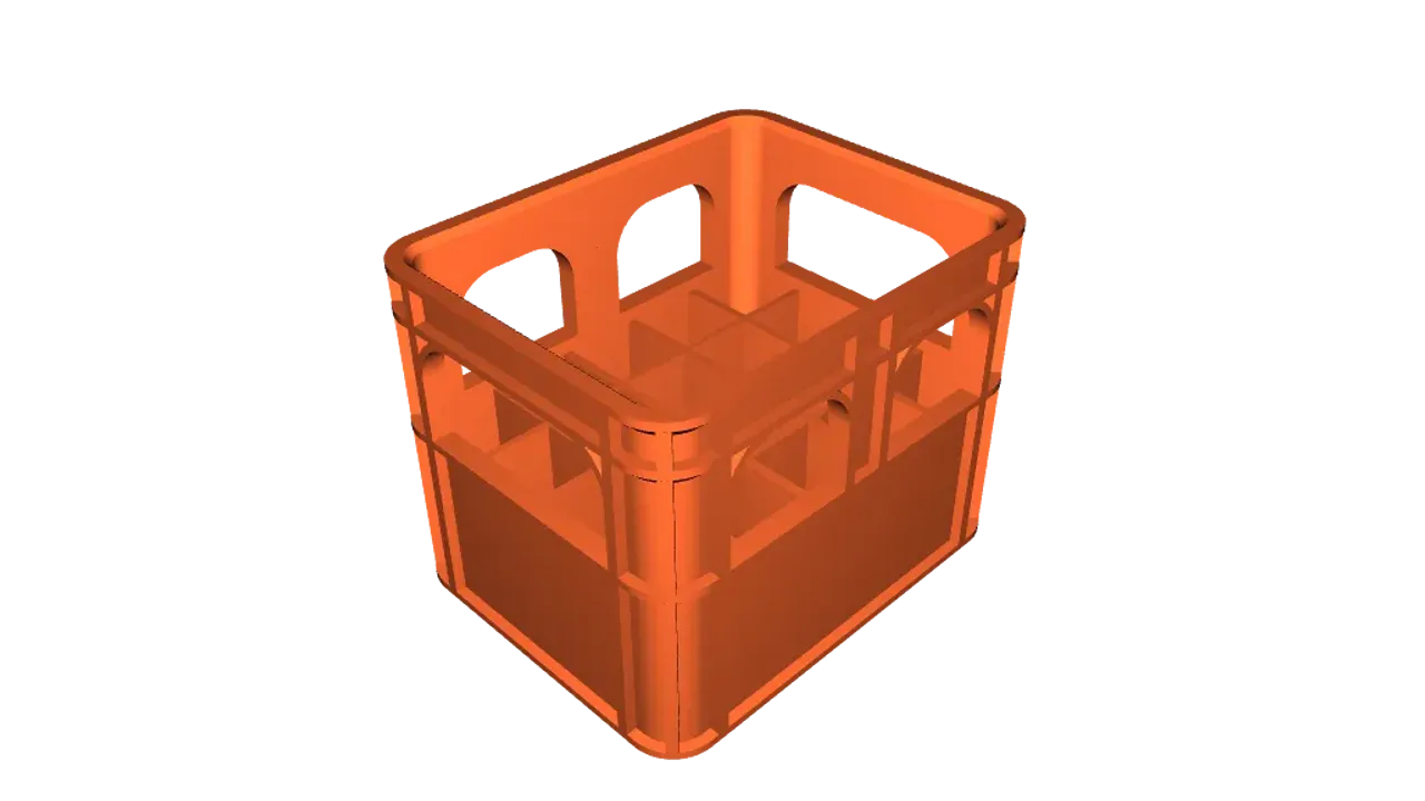 STL file Beer crate battery box AA AA cells Stackable 🍺・3D print