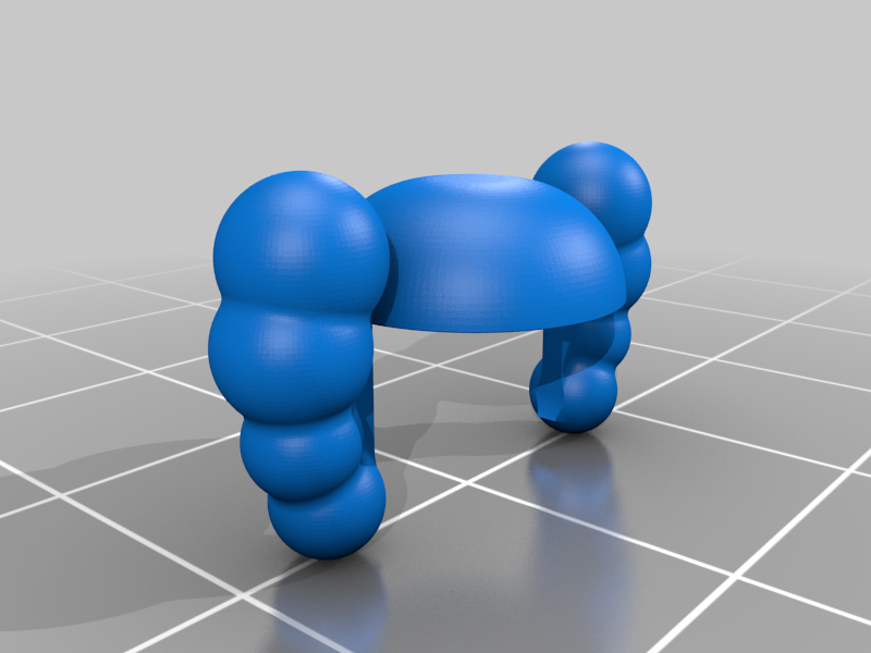 Miniatura 5 do modelo 3D LEGO x KAWS