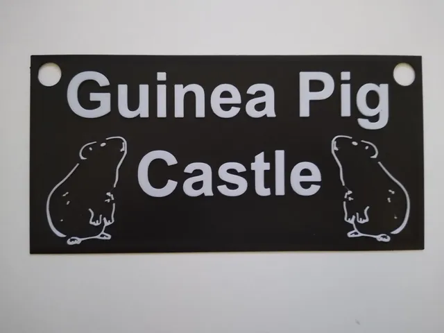 "Guinea Pig Castle" Sign