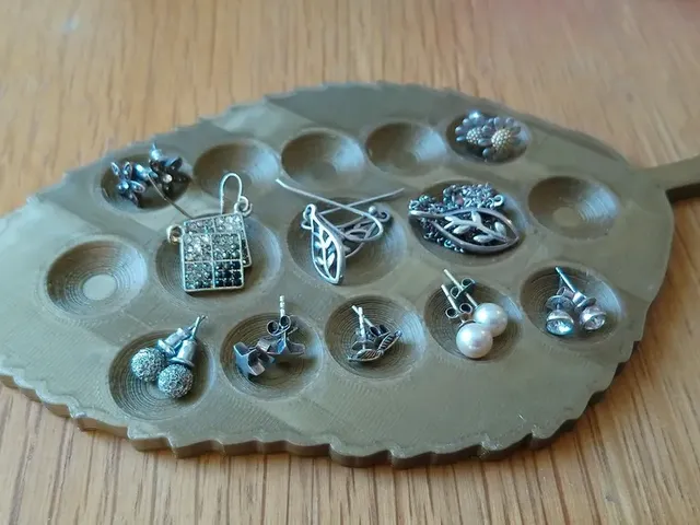 Leaf Earring Dimple Tray