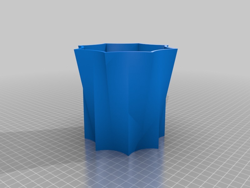 Miniatura 3 do modelo 3D Octopot - Octagonal Rounded Plant Pot 