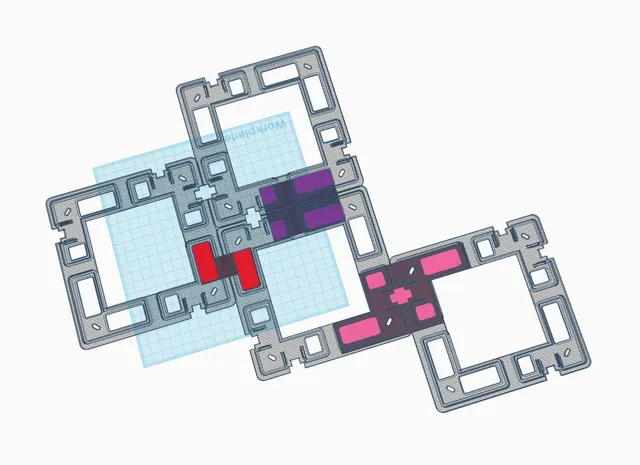 Nanoleaf Canvas Wall Mount and alignment pieces