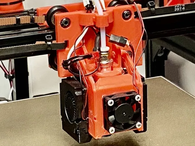 T-Slot 2020 Extrusion Gantry Plate + E3D V6 Hotend/SN08 Probe