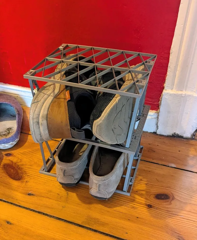 Folding Shoe Rack V2 - Print-in-Place by transformat | Download free ...