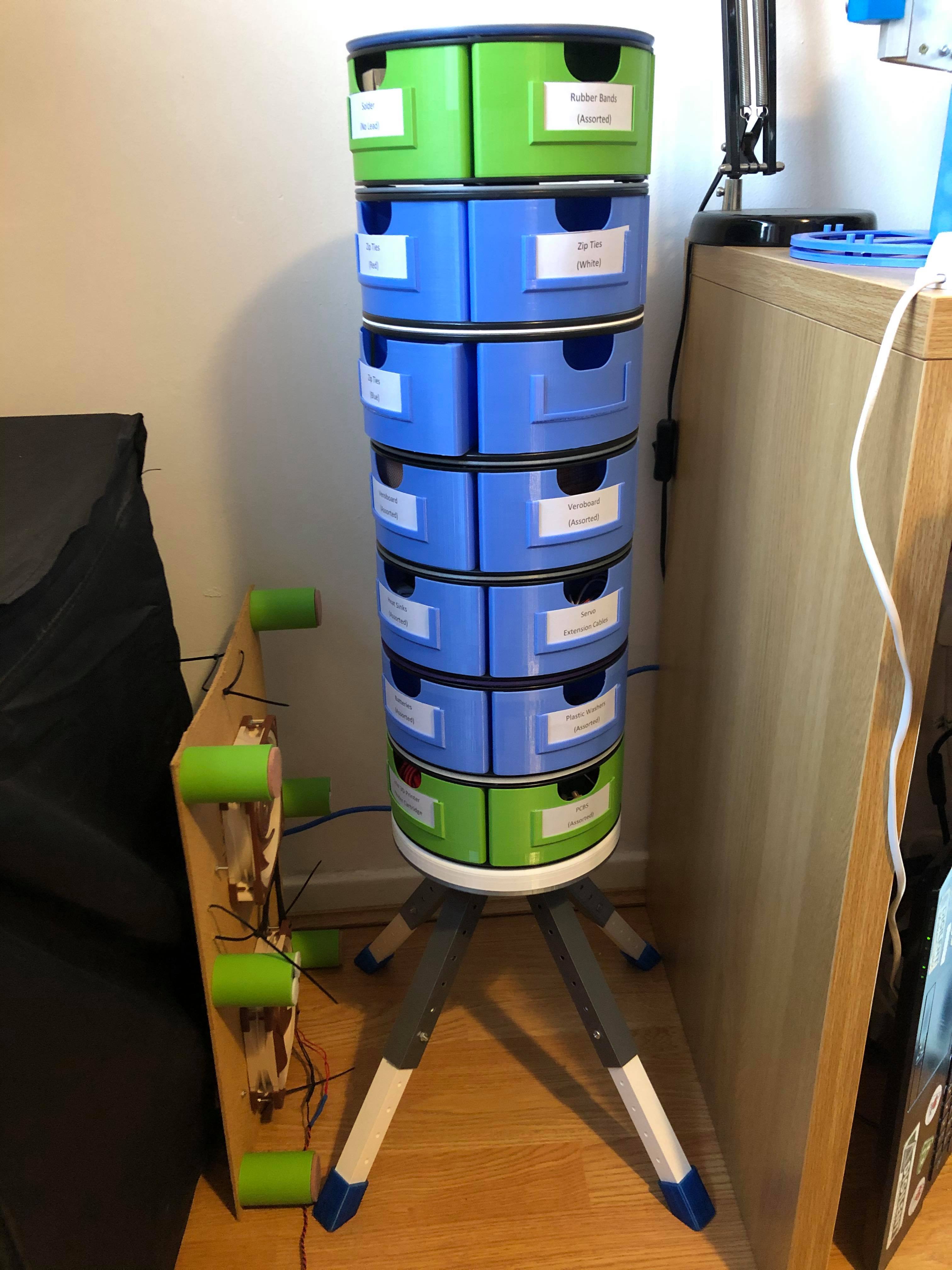 Rotating Storage Unit by Scott Gibb Download free STL model