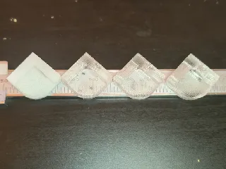 Test model for transparent PLA printing – Remix of CNC Kitchen