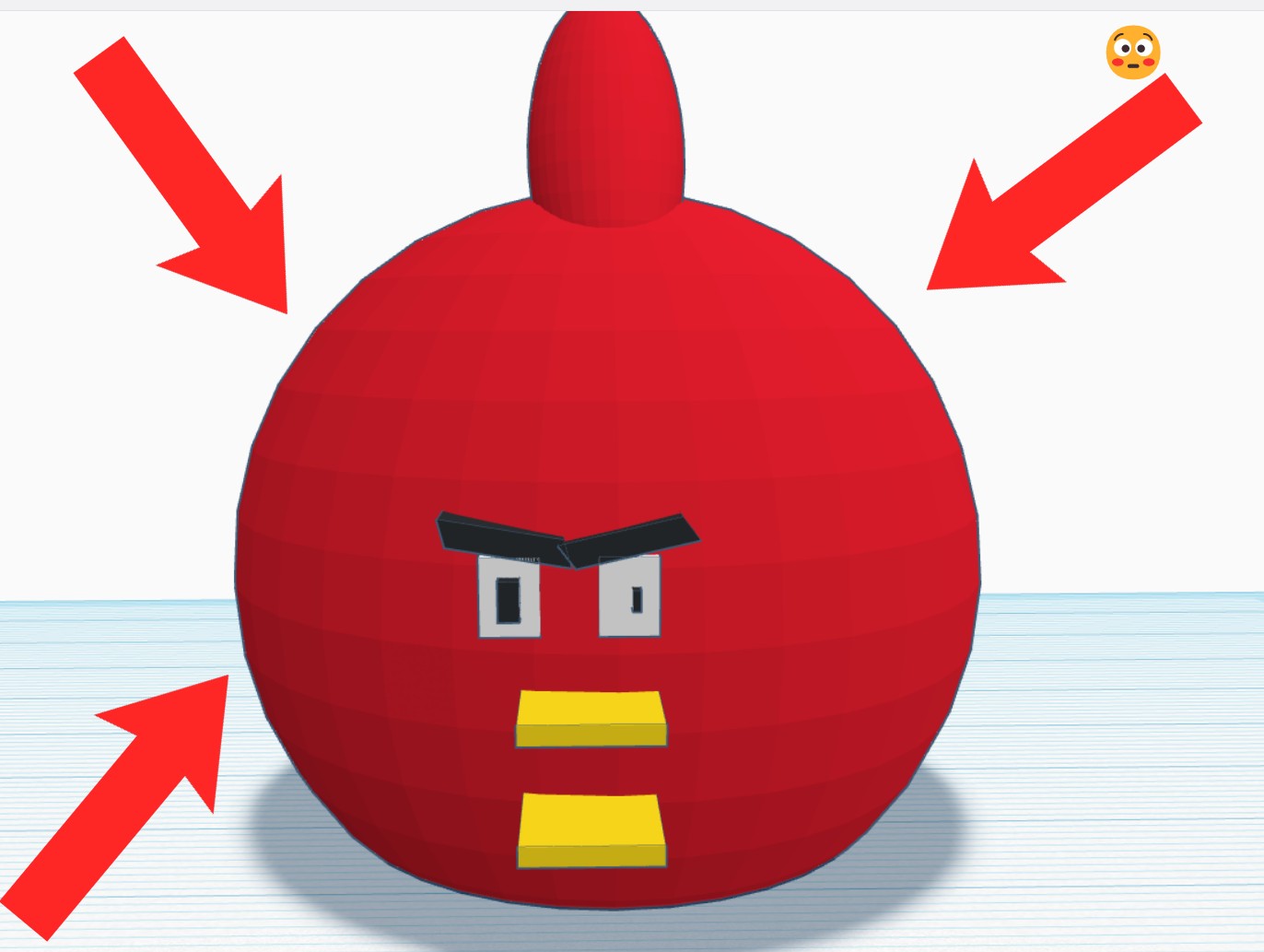 Red Angry Bird With basic slingshot thing by PolylacticSugarcane ...
