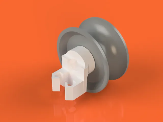 Top Rack Wheel and Clip for Bosch Dishwasher