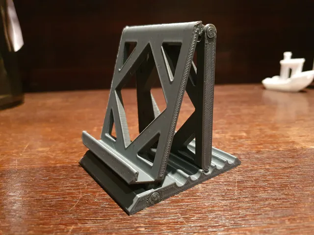 Simple slightly adjustable print in place phone holder