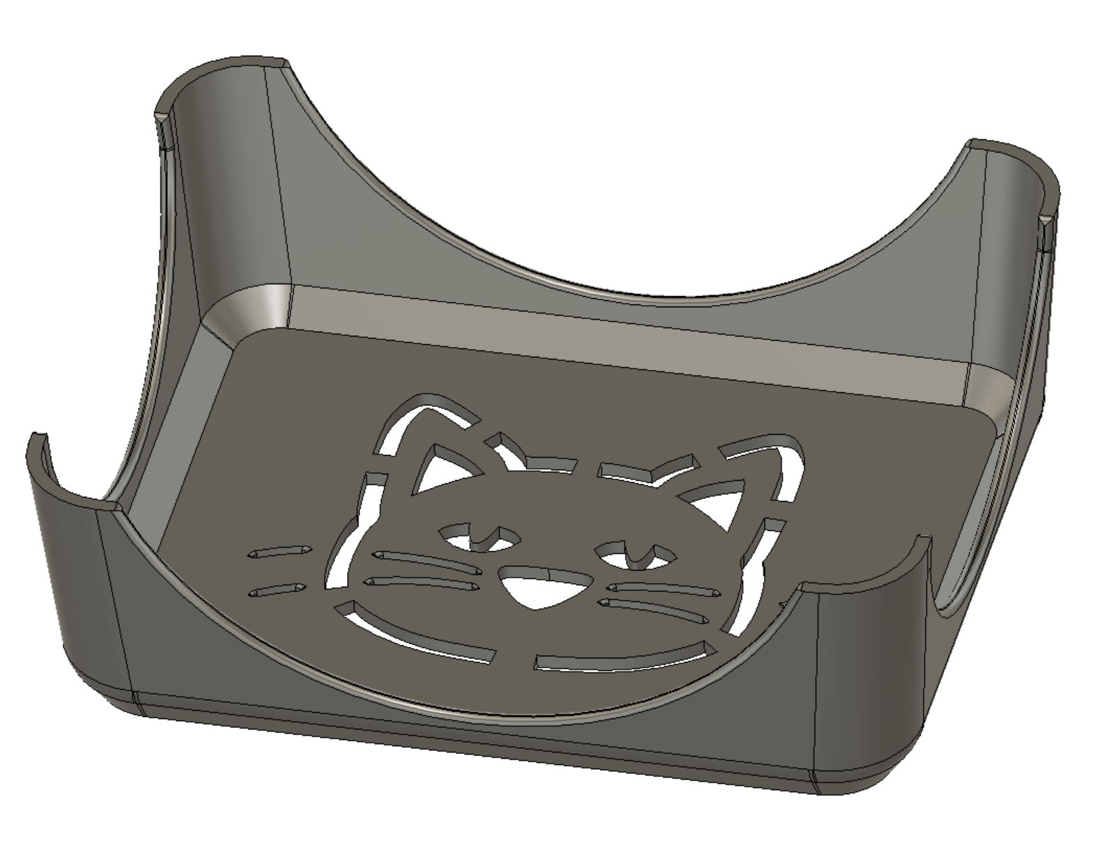 Miniatura 3 do modelo 3D Pet Feeding Table: 2 versions