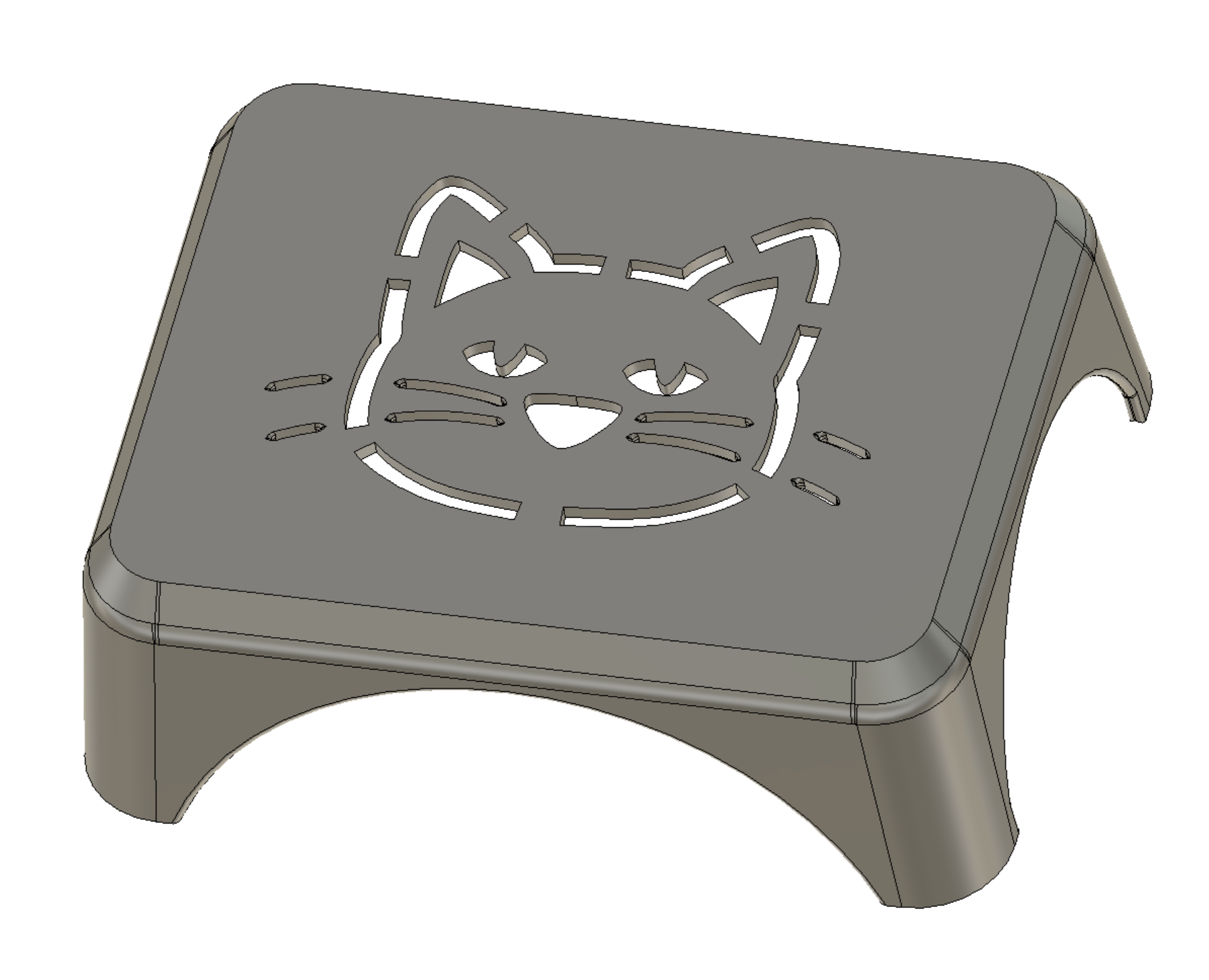 Miniatura 2 do modelo 3D Pet Feeding Table: 2 versions