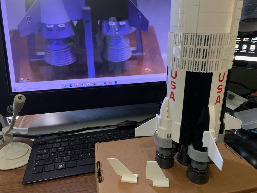 LEGO Saturn V Fin (Fixed Remix)