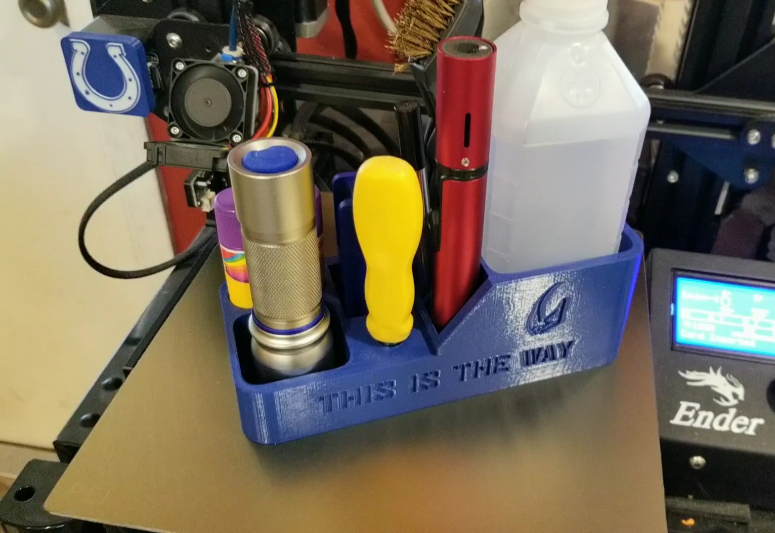 3D Printing Tool holder with Mandalorian Logo