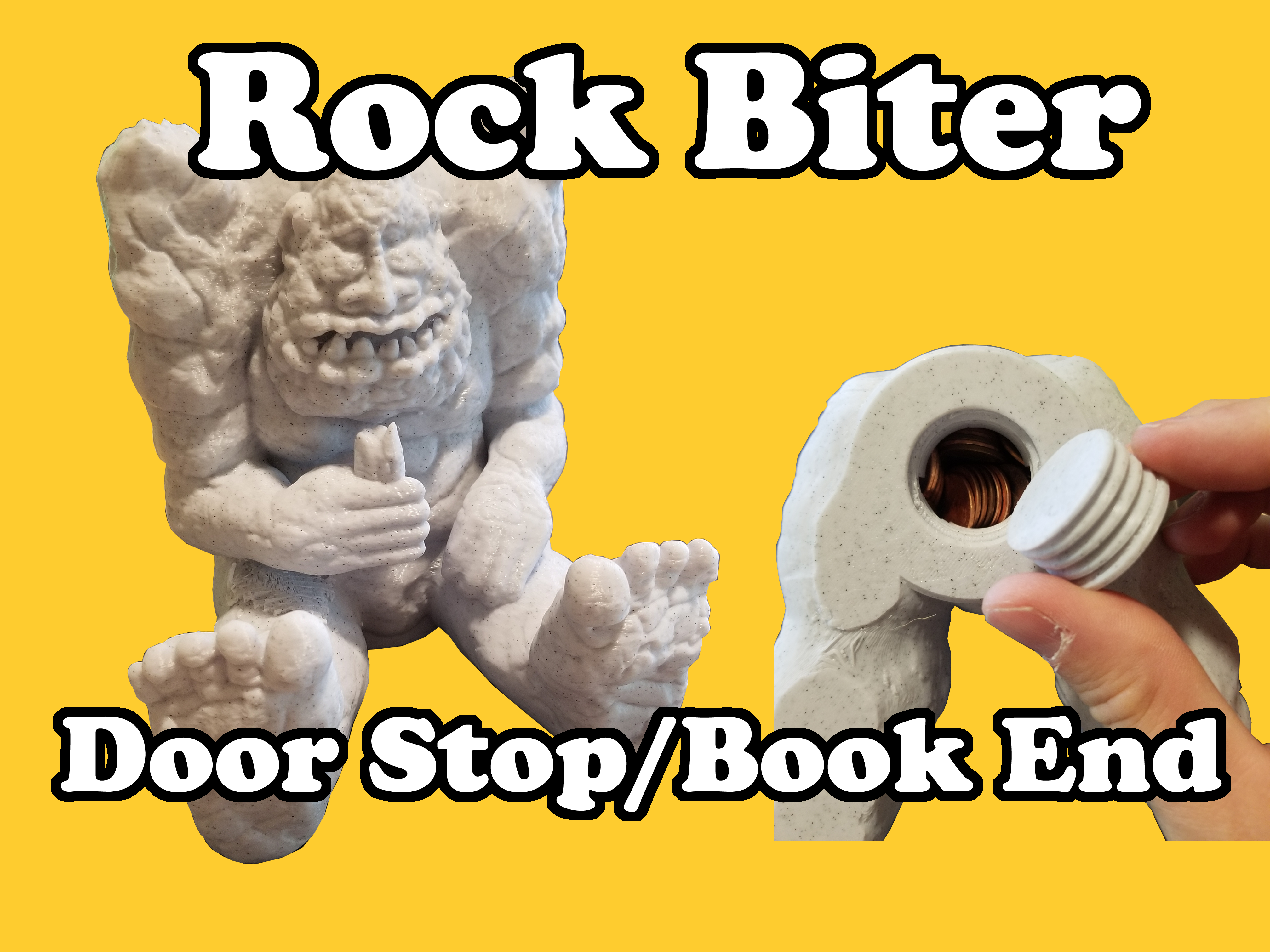 Rock Biter Door Stop/Book End