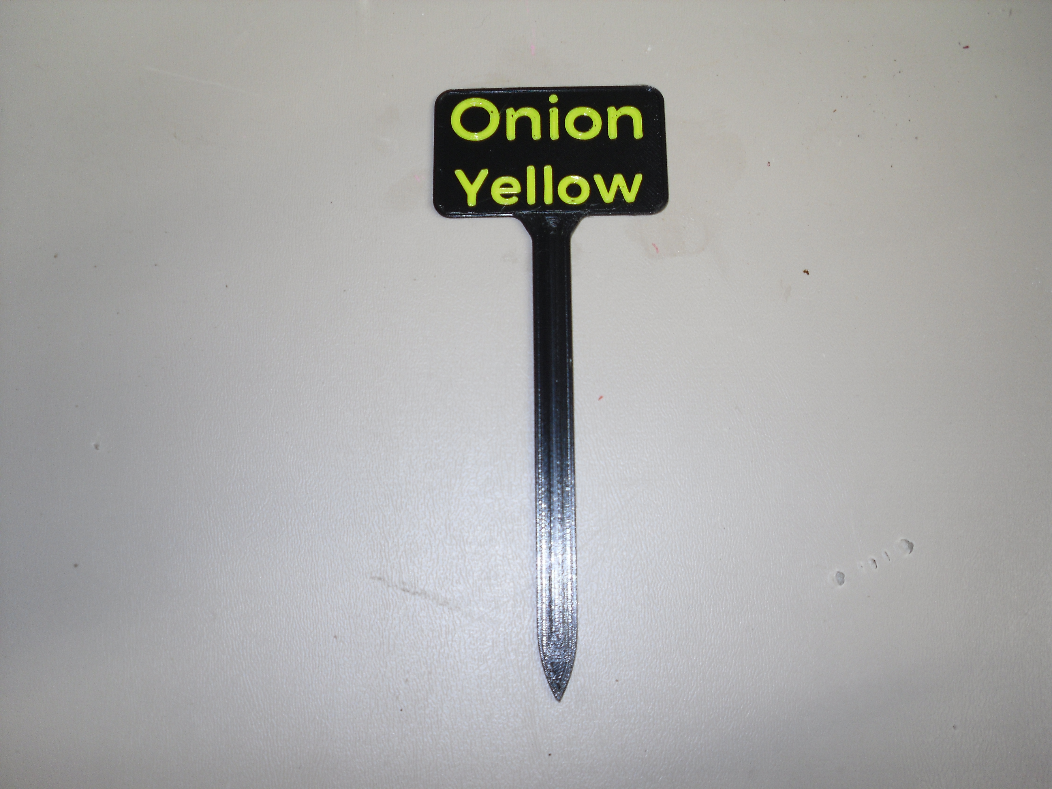 Plant Label Onion Yellow