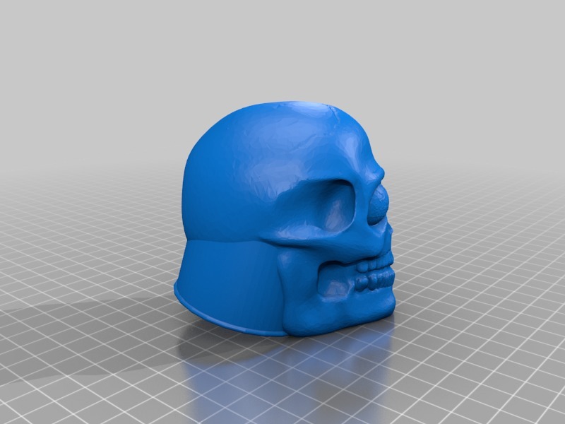 Skull 50mm tow hitch ball cover by Backmann3D Download free STL model