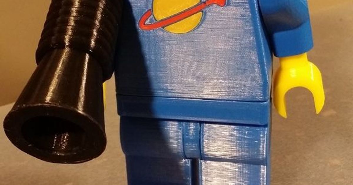 Giant Minifig megaphone / Blaster by Backmann3D Download free STL