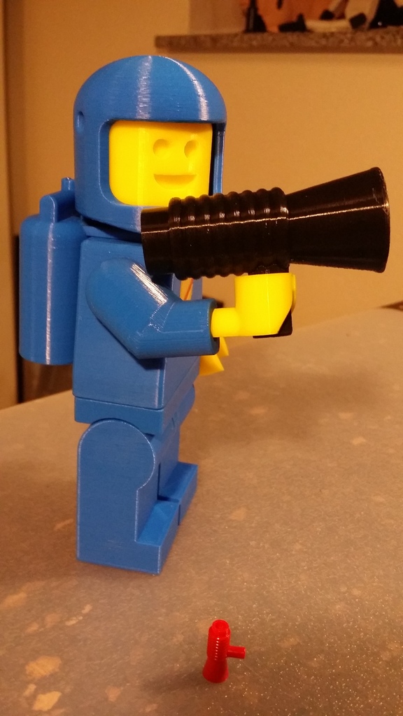Giant Minifig megaphone / Blaster by Backmann3D Download free STL