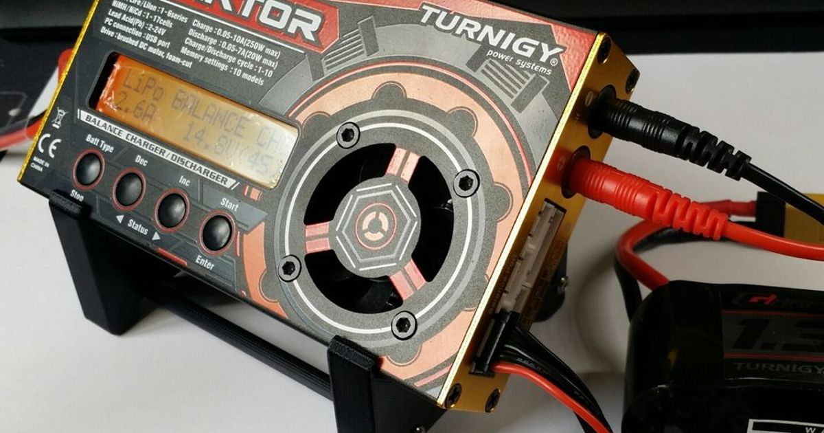 Turnigy Reaktor 250W 10A Stand 45° tilt by Backmann3D | Download